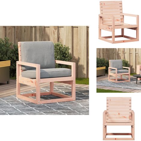 Chaise de jardin 57,5x63x76 cm bois massif de douglas - Chaise De Jardin - Mobilier De Jardin - Chaise Extérieure - Fauteuil De Jardin - Bois Massif (1/5)