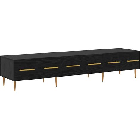 Maison Exclusive - Meuble TV Chêne noir 150 x 36 x 30 cm Bois d'ingénierie