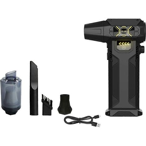Souffleur d'air comprimé électrique 130 000 tr/min avec 4 vitesses réglables, lumière LED et charge rapide rechargeable (1/5)