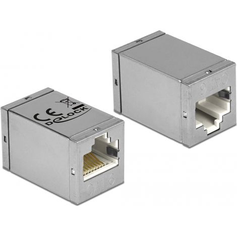 Delock adapter rj45 female / female cat.6 compact