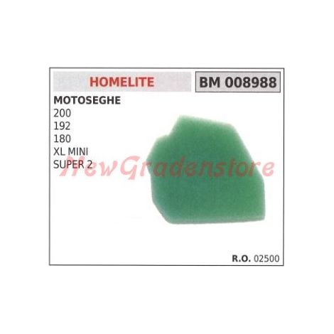 HOMELITE Luftfilter Kettensäge 200 192 180 XL MINI SUPER 2 008988