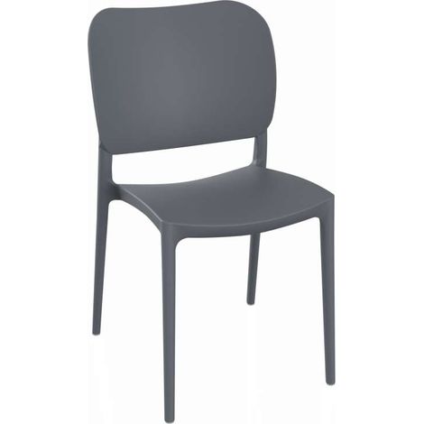 Domo Mea Sedia Orbita - Polipropilene Grigio - 45x56x84 cm