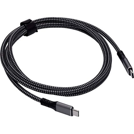 Thunderbolt 3 USB-C 3.1 Gen.2 40 Gbit/s Kabel Akyga AK-USB-34 100 W 4K 5K 60 Hz 1,5 m (1/2)