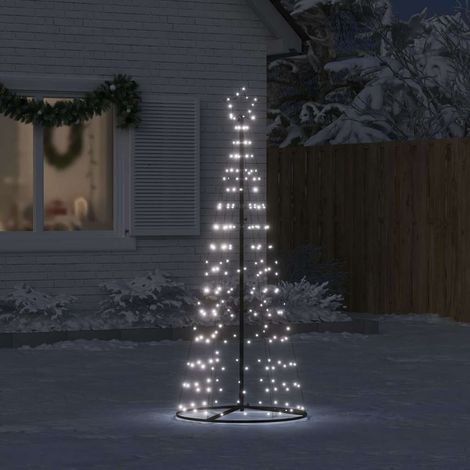 vidaXL Árbol de Navidad LED 200 LEDs blanco frío 180 cm (1/5)