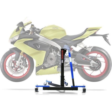 Zentralwerkstattstütze - CONSTANDS - Power Evo - Aprilia RS 660 (20-25) - Tragfähigkeit 300 kg - Blau