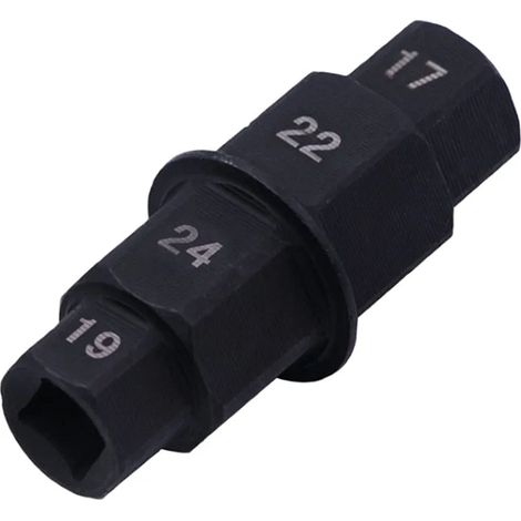 Axe de Roue Avant Moto,Clé pour Axe de Roue,Clé pour Axe de Roue de Moto,Douille Speciale Moto,Axe Hexagonal,Axe de Roue Moto,Axe de Roue Avant (Noir) (1/5)