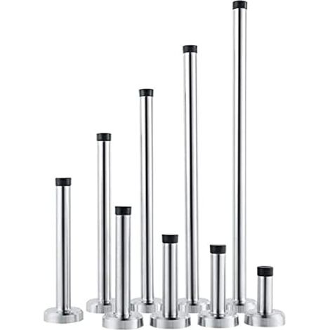 Wandtürstopper Edelstahl Türanschlag Stopper Wandmontage Türstopper Hochleistungs-Edelstahl-Stoßdämpfer-Gummipuffer für die Wand 20cm (1/5)
