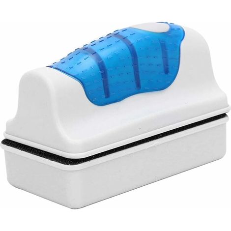 Brosse de Nettoyage Magnétique pour Verre D'aquarium, Outils de Nettoyage Flottants Pour Algues D'aquarium Avec Poignée (bleu)--73.76.8cm
