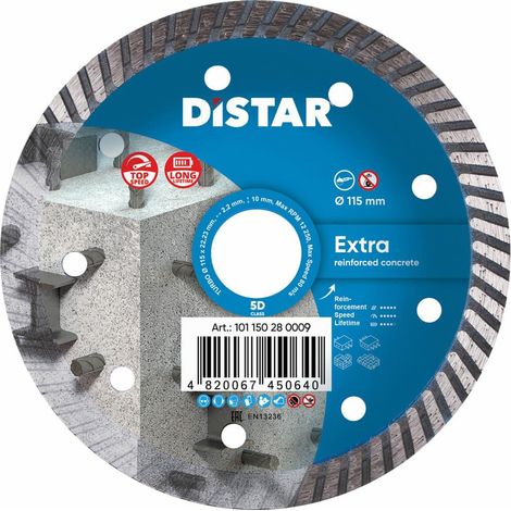 Disco Distar extra diamantato 115 x 2,2 x 22,23 mm turbo (1/2)