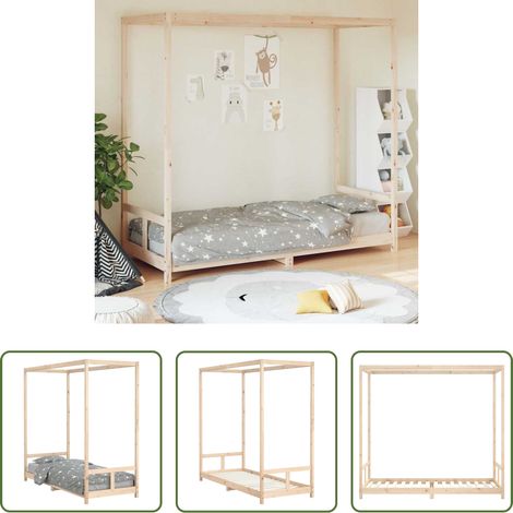 vidaXL Kieferbett - Kinderbett 80x200 cm Massivholz Kiefer (1/5)