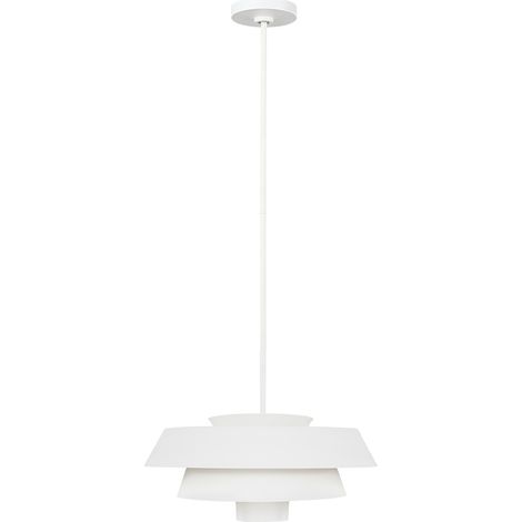 Sospensione Elstead Brisbin 1 luce, bianco opaco, attacco E27 (1/5)