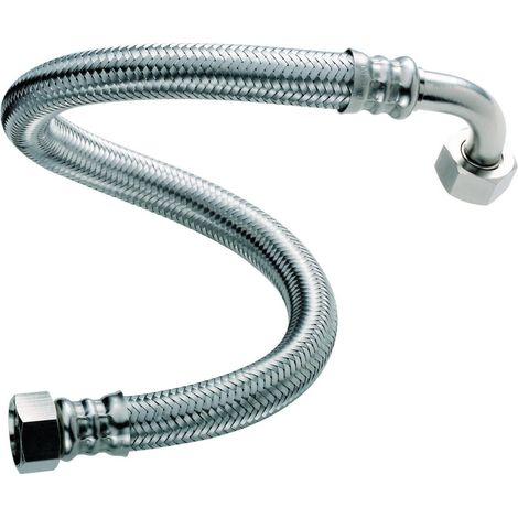 Flexible sanitaire coudé femelle/femelle 20 x 27 – Tube DN13 – Longueur 500 mm – Raccordement lavabo, WC, robinet, baignoire – Altech