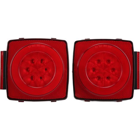Feux arrière de remorque à DEL 12 V, feu stop, feu de position, pour bateaux, motoneiges, fourgonnettes et remorques utilitaires (1/5)