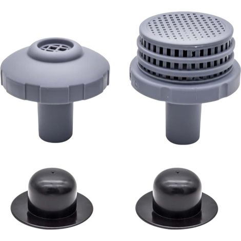 Kit de repuestos para la entrada y salida de agua de piscinas elevadas, repuestos para accesorios de piscinas Intex/Bestway (1 juego) (1/5)