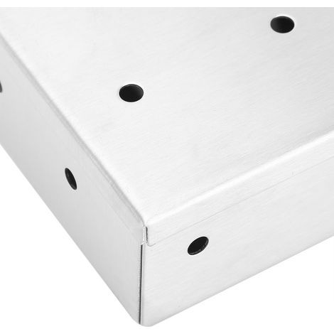 Boîte de fumage BBQ en acier inoxydable grande capacité pour gril barbecue (1/5)