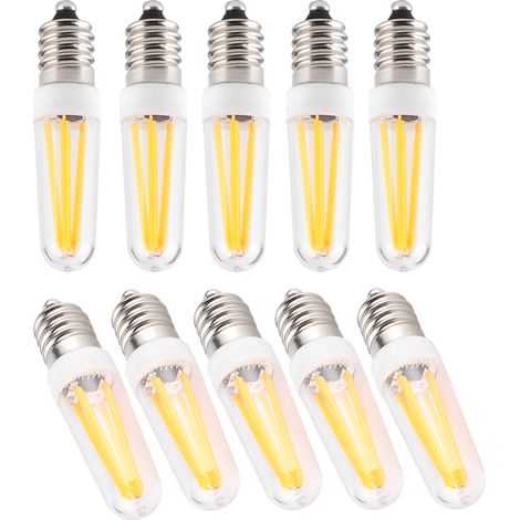 Lot de 10 mini ampoules LED E14 à intensité variable 3W AC 230V pour éclairage de maison, voiture, armoire, hôtel (1/5)