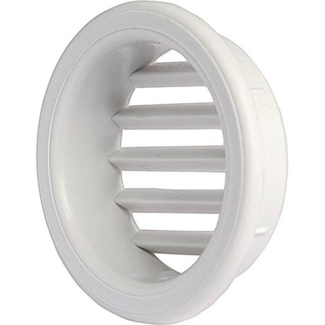 Griglia di areaz. circol. 32 da incasso in plastica per mobili (1/3)
