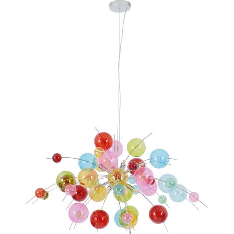 Suspension Design Explosion en Métal et Verre Coloré G9 pour Salon et Salle à Manger Ø 98 cm - PANGIVO (1/5)