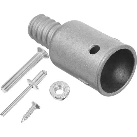 Adaptateur pour Manche de Balai Remplacement pour Tiges et de Aluminium Argenté Compatible Projets DIY et Utilisations Mécaniques (1/5)