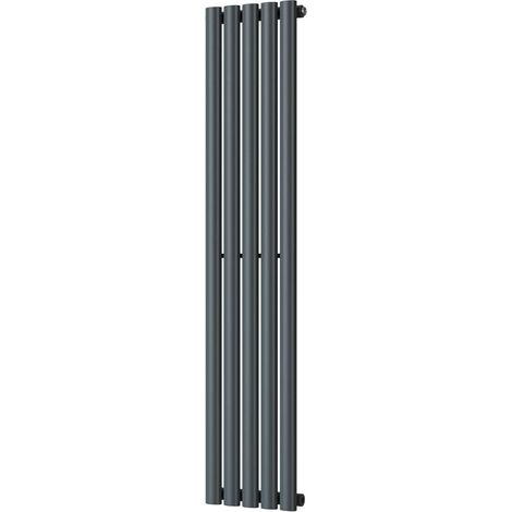Omeara - Anthracite Vertical Radiator H1400mm x W290mm Single Panel