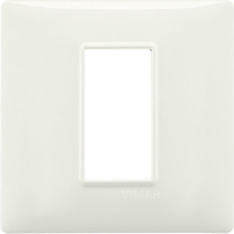 Placca 1 modulo colore avorio illuminazione elettricita' vimar plana 1464102 (1/4)