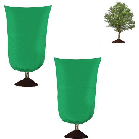 Lot de 2 Toiles antigel pour Plantes d'extérieur ,Protection Contre Le Gel ,Toiles antigel pour Plantes d'extérieur avec Fermeture éclair et Cordon de Serrage(180x120 cm ) (1/5)