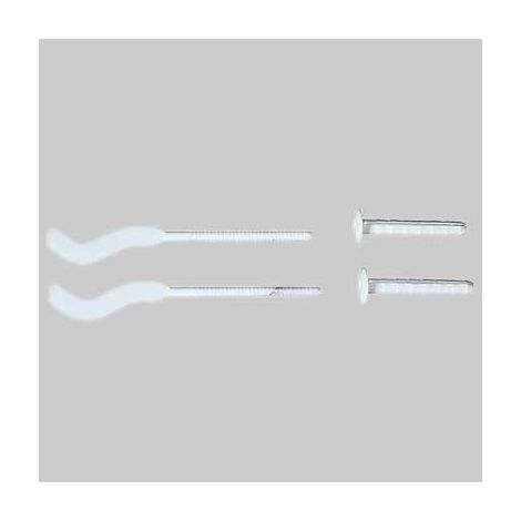 MENSOLA PER RADIATORI IN ALLUMINIO SEZIONE PIATTA 3 MM - Mensola Ø 8,8x170 - Tassello Ø 12x83
