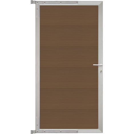 MAX-XL-Tor-Komplettset 90 x 173 cm, Füllung teak