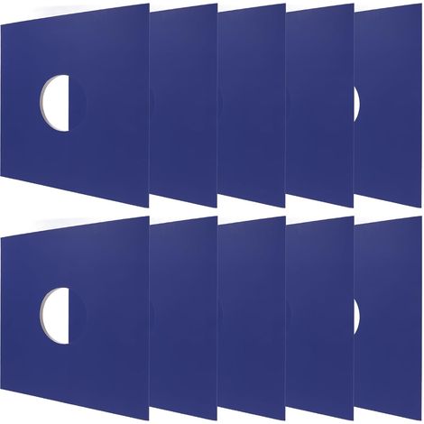 10 Pochettes Extérieures Lot de 10 en Papier Kraft Bleu Protection Contre la Saleté Les Dommages pour Disques Vinyles 12 Pouces Adaptées aux Albums de 12 Pouces (1/5)