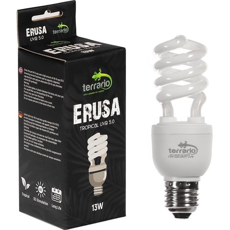 Terrario Erusa Tropical UVB 5.0 - bombilla espiral 5.0 13W (1/5)