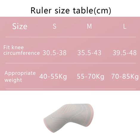 Genouillère - Compression Élastique pour Course et Randonnée - Taille Unique - Rose - 2 Pièces (1/5)