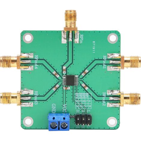 Interrupteur RF unipolaire 4 directions DC 5V 10-3500MHz module industriel électrique (1/5)