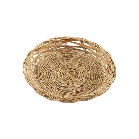 Vassoietto piatto in bambù, Ø13 cm (kit da 10)