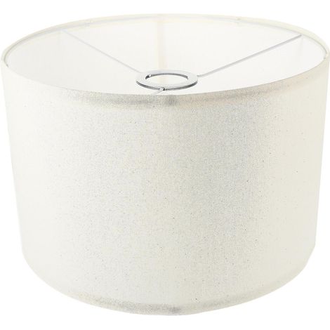 Abat-jour cylindrique en lin naturel de remplacement pour lampe de table ou lampadaire (compatible avec ampoule E27) - hao (1/2)