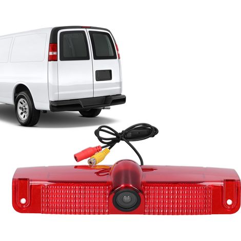 Caméra de recul montée sur le 3e feu stop pour Chevrolet Express Van 2003-2017 (1/5)