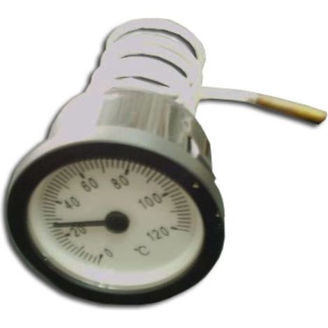 Termometro 0-120° d.52mm (1m)