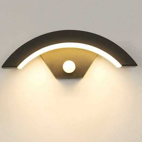 Applique murale d'extérieur 15W avec détecteur de mouvement LED 3000K Blanc chaud Applique murale d'extérieur en aluminium pour jardin/salle de bain/porche/garage - RWLumière et éclairage / Éclairage (1/5)