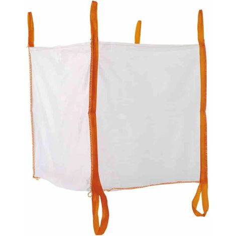 Big Bag 90x90x90, 1000kg Tragkraft, Oben Offen, Unbeschichtet