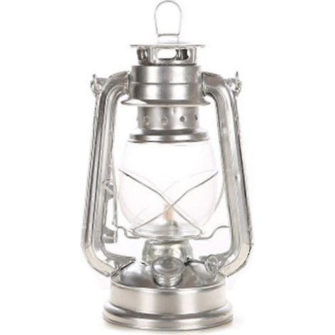 Lanterne/lampe suspendue vintage en fer et verre, fonctionnant au pétrole, idéale pour un loft, un jardin, une terrasse ou une pelouse. (1/5)