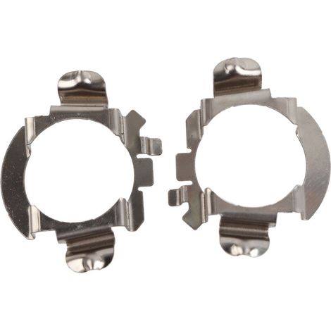 Paar H7-LED-Scheinwerferlampen-Adapter-Halterung für Mercedes – Benz Ford, Silber