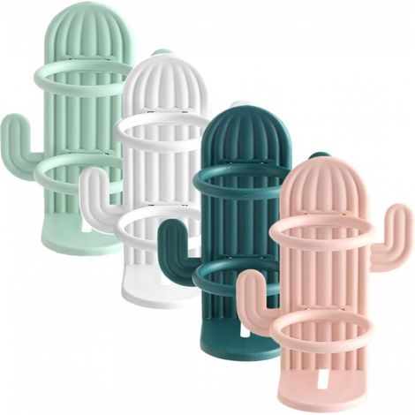 4 Supports Brosse Dents Cactus Mignons Drainants Organisateurs (1/5)