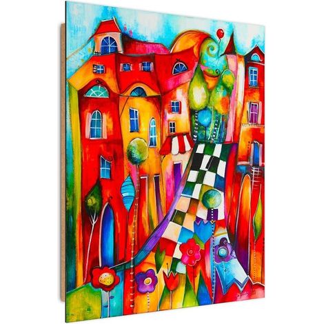 Quadro deco panel, Città  colorata - 40x60 (1/5)