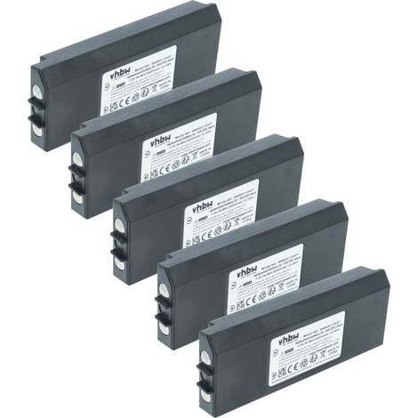 vhbw 5x Akku kompatibel mit Hiab Dulevo 5000 Combi, Hi Drive 4000 ET, Hi Drive 4000, Olsberg Funkgerät, Walkie Talkie (2000 mAh, 7,2 V, NiMH)