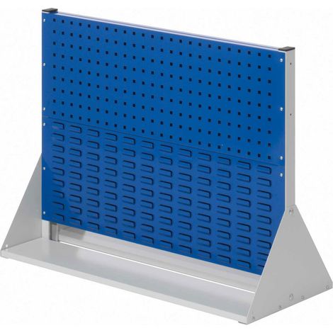 Kappes ®RasterPlan Stellwände doppelseitig Größe 2 - 2x Lochplatten 2x Schlitzplatten Enzianblau RAL 5010