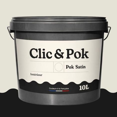 Peinture Satin - POK - Lin Clair - 10L - Acrylique - Intérieur