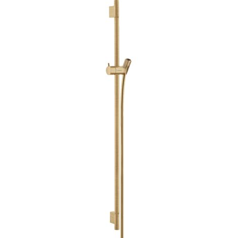 Hansgrohe Unica'S - Duschstange 90 cm, mit Duschschlauch, Bronze gebürstet 28631140