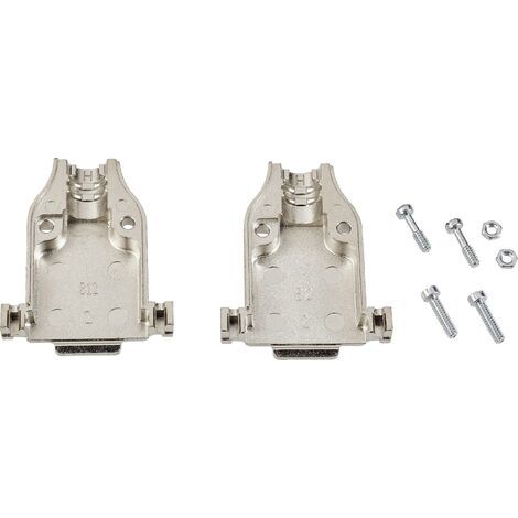 Capot SUB-D 15 pôles TE Connectivity 5745172-3 métal 180 ° argent 1 pc(s) A465651 (1/4)