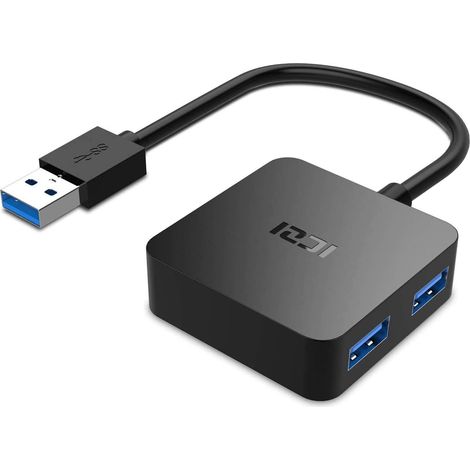 Hubs USB 4 Ports,Hub USB 3.0 pour Transfert de données 5Gb/s,Multi USB pour PC/Ordinateur,Compatible avec Windows XP/Vista/7/8/10,Mac OS,Linux (1/5)