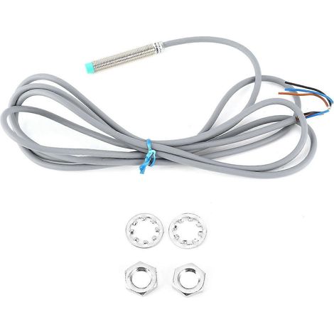 BERM Näherungsschalter, 3-Draht-Sensor mit zylindrischer Kopferkennung, 10–30 V DC, BEM08-02-PK