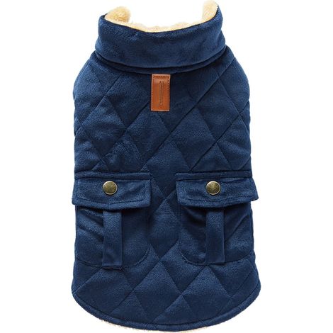Manteau Chien - Polyester Et Polaire - Imprimé Tartan - Coupe-Vent - Pour Chiens Petits - Taille M (1/5)